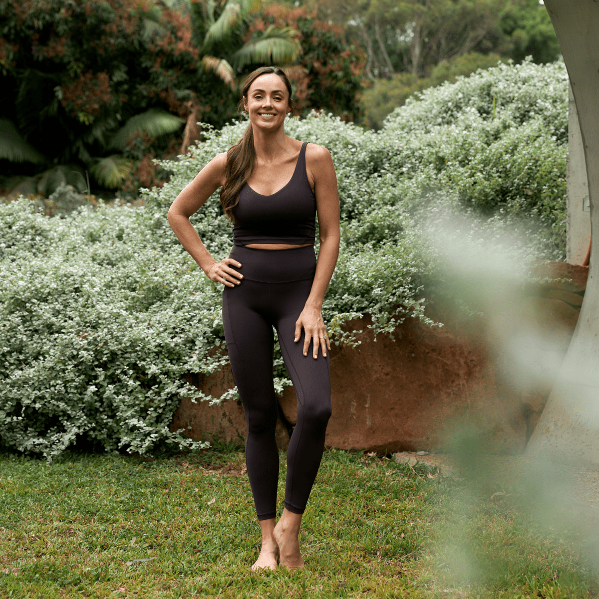 High Waist Black Sports Tights Eleven44 Women's Organic Cotton