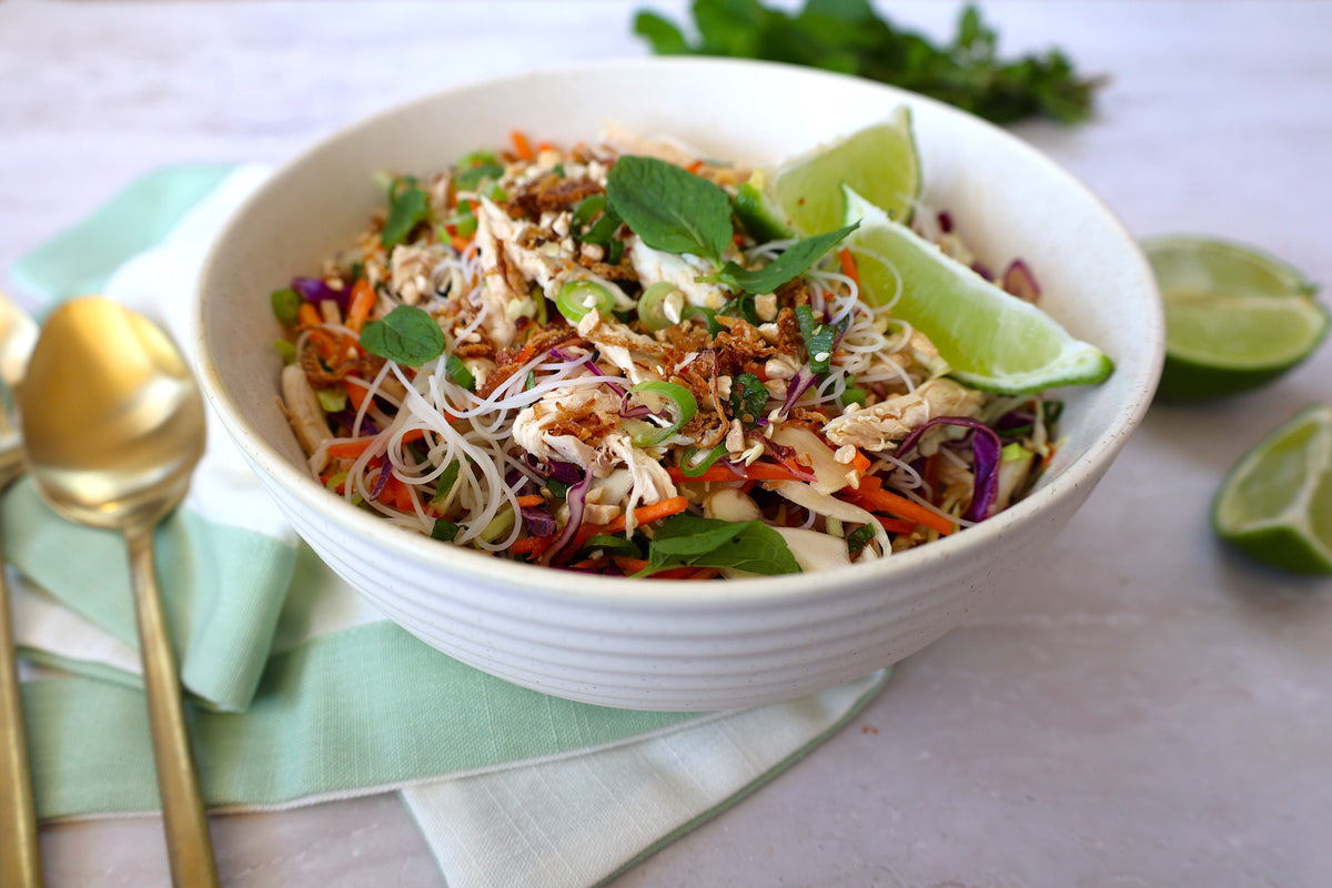 Quick and Delicious Chicken Vermicelli Salad with Tangy Lime Dressing