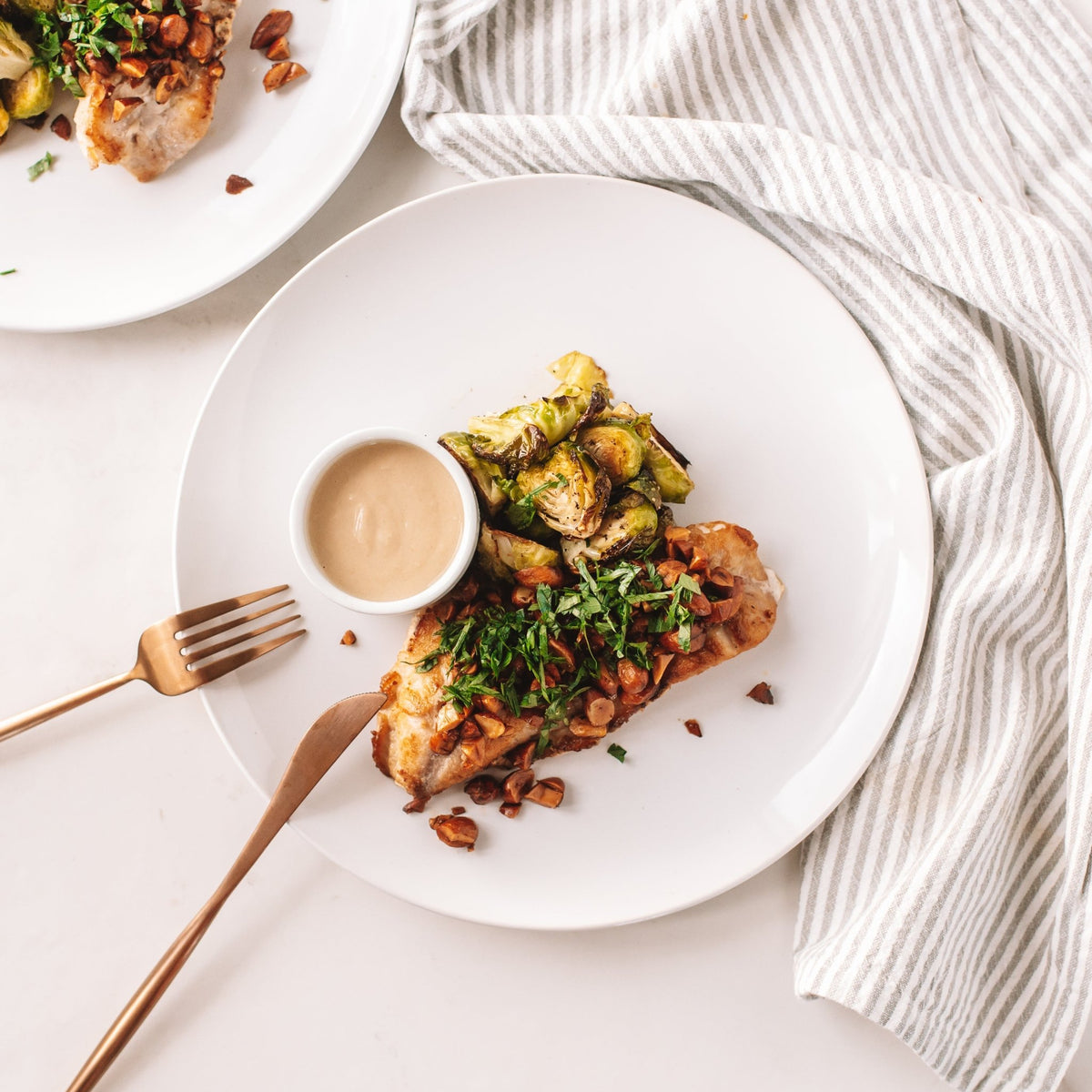Mediterranean Red Snapper with Brussels Sprouts