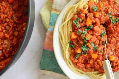 Hearty & Wholesome Plant-Based Bolognese: A Nourishing Meal for the Whole Family