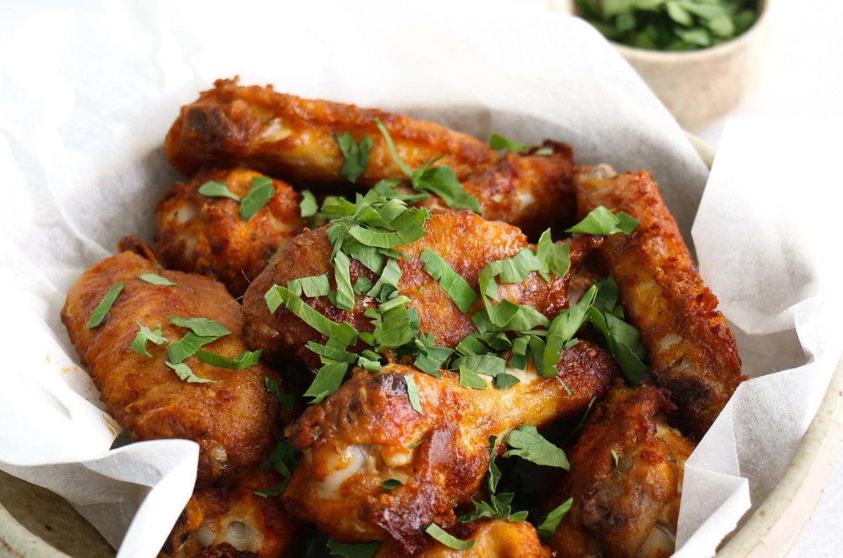 Crispy Chicken Wings with Homemade Ranch