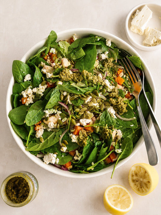 Chicken, Pumpkin & Pesto Brown Rice Salad: Your New Favourite Lunch Bowl - TRANSFORM by Fitaz