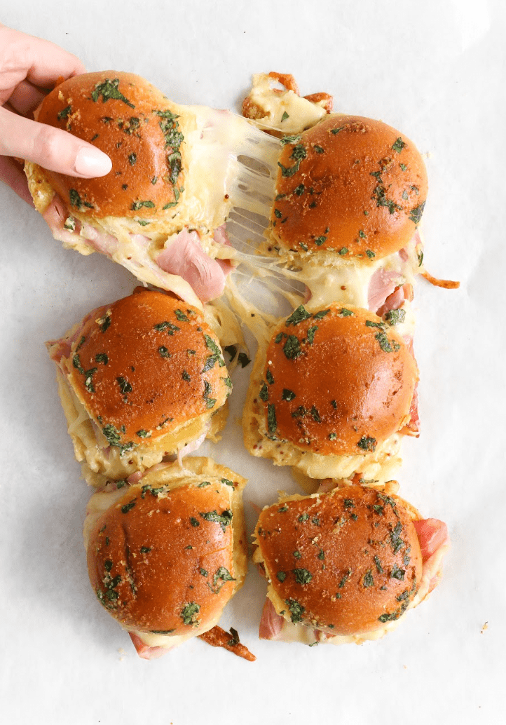Ham, Cheese and Honey Mustard Baked Sliders