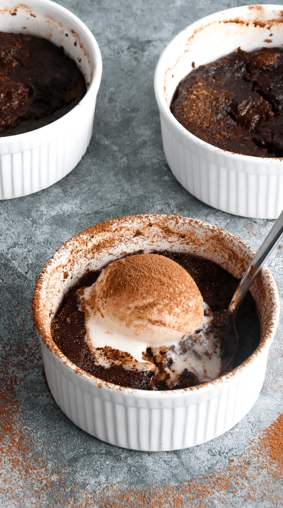 Self-Saucing Chocolate Protein Pudding