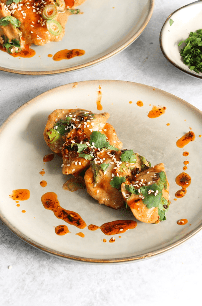 Baked Thai Red Curry Dumplings