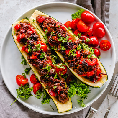 Oven Baked Stuffed Zucchini Boats