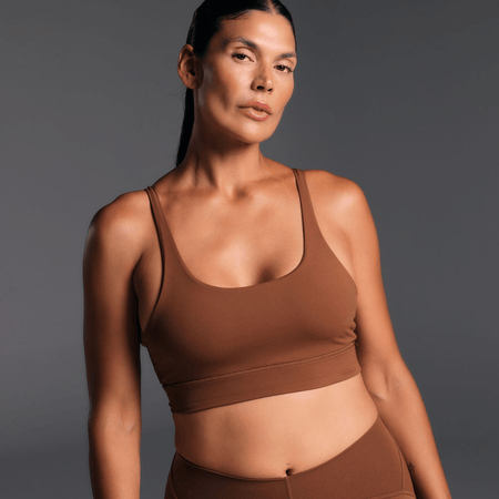 Flow Sculpted Crop Cinnamon