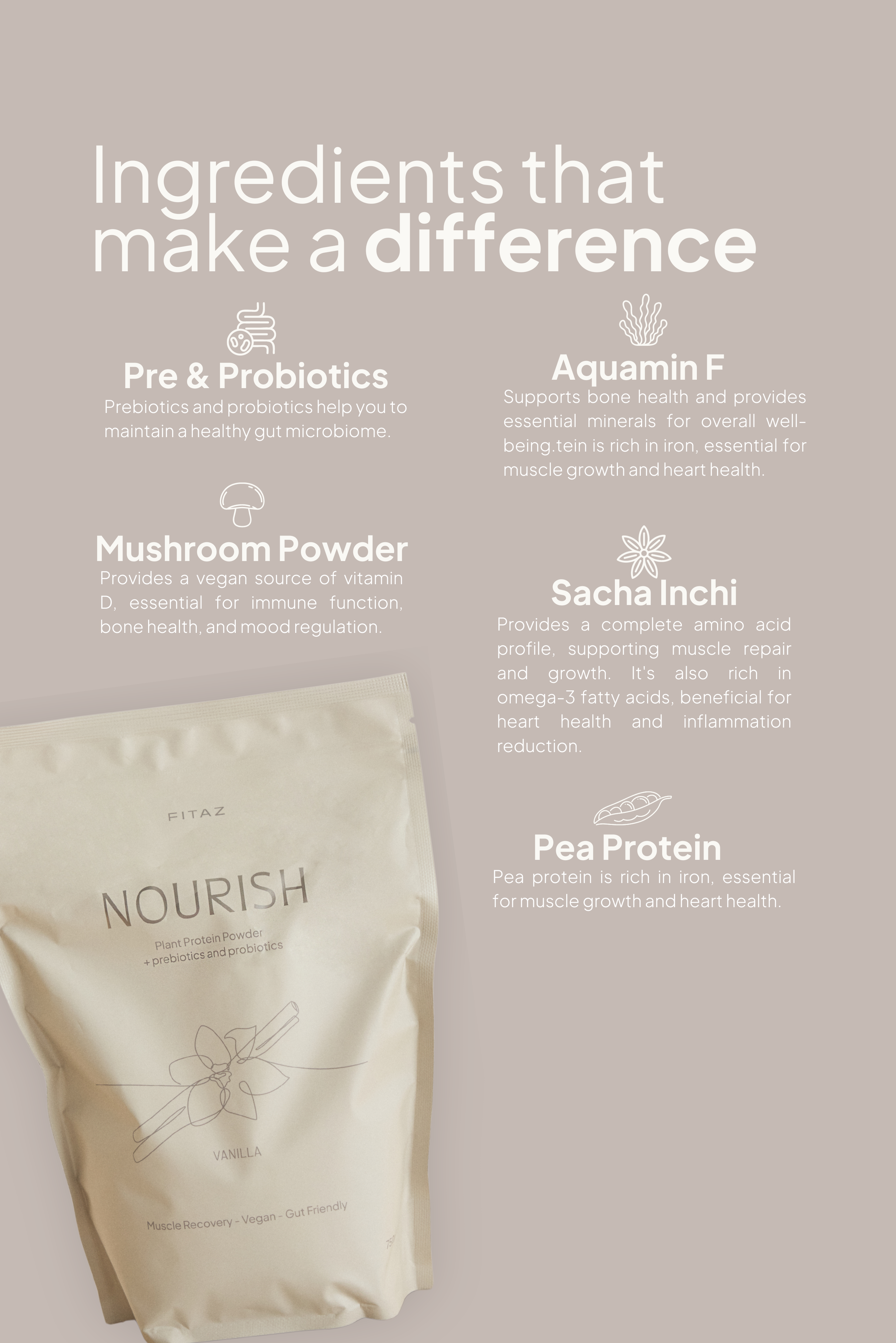 Nourish Vegan Protein Powder