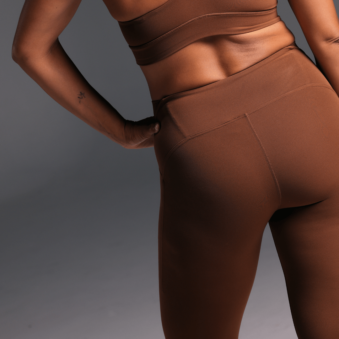 Flow Sculpted Tights Cinnamon - TRANSFORM by Fitaz