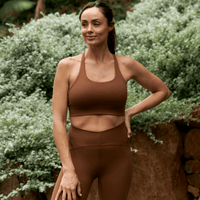 Flow Sculpted Crop Cinnamon - TRANSFORM by Fitaz