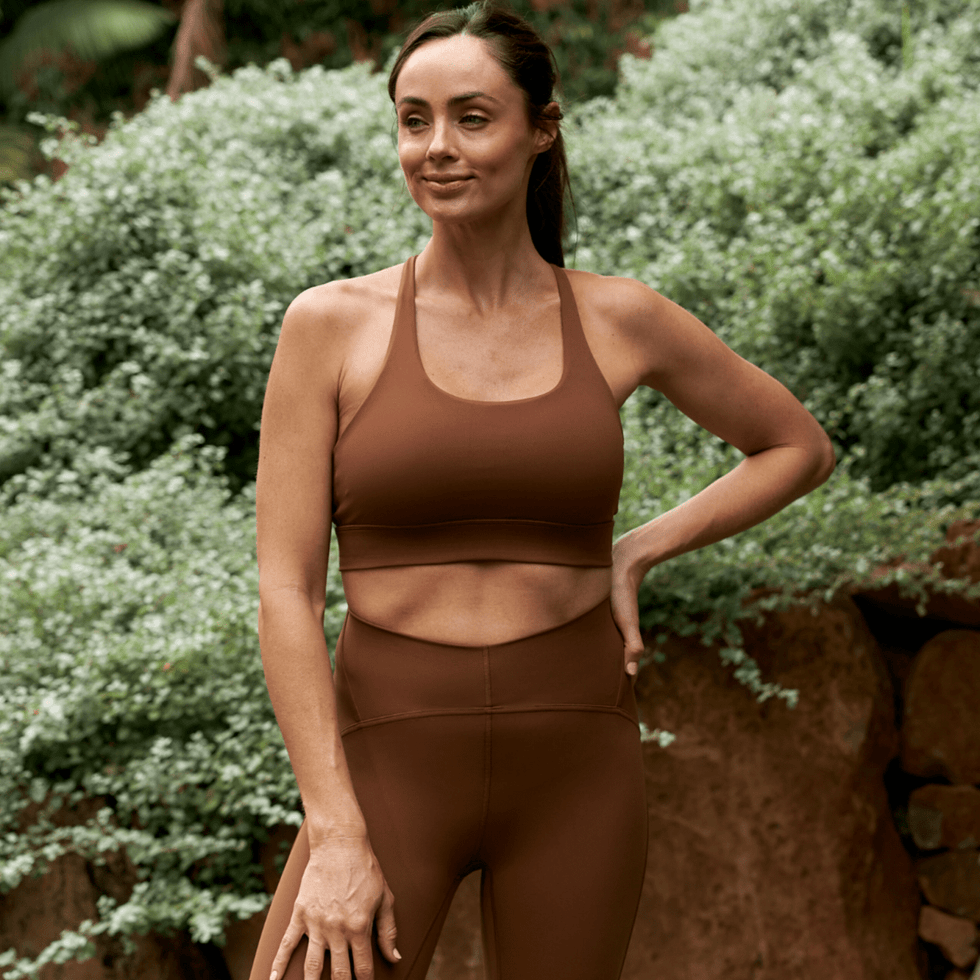 Flow Sculpted Crop Cinnamon - TRANSFORM by Fitaz