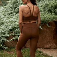 Flow Sculpted Tights Cinnamon - TRANSFORM by Fitaz
