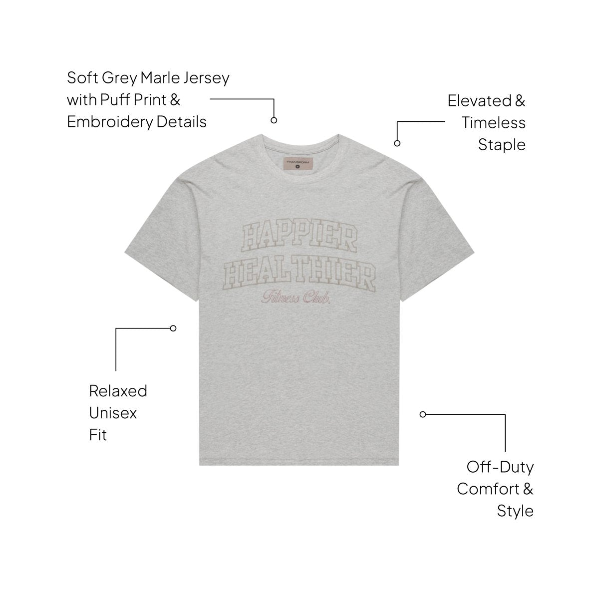 Collegiate Tee - TRANSFORM by Fitaz