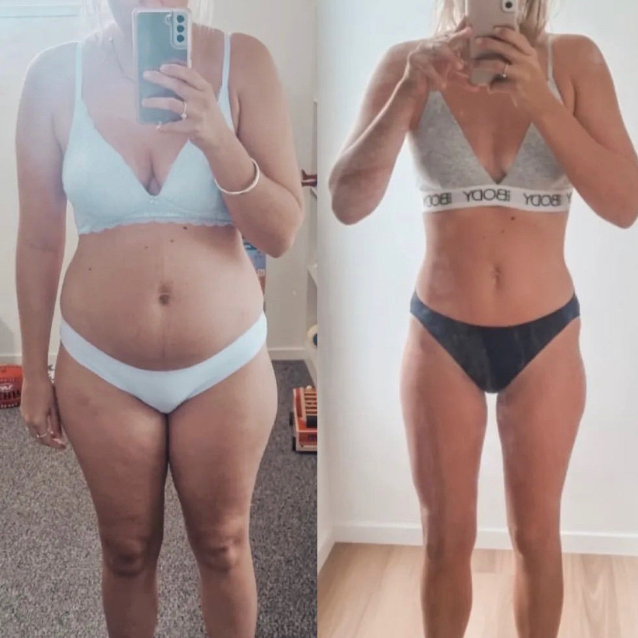 Jess Postpartum Journey Weight Loss Reset transformation
