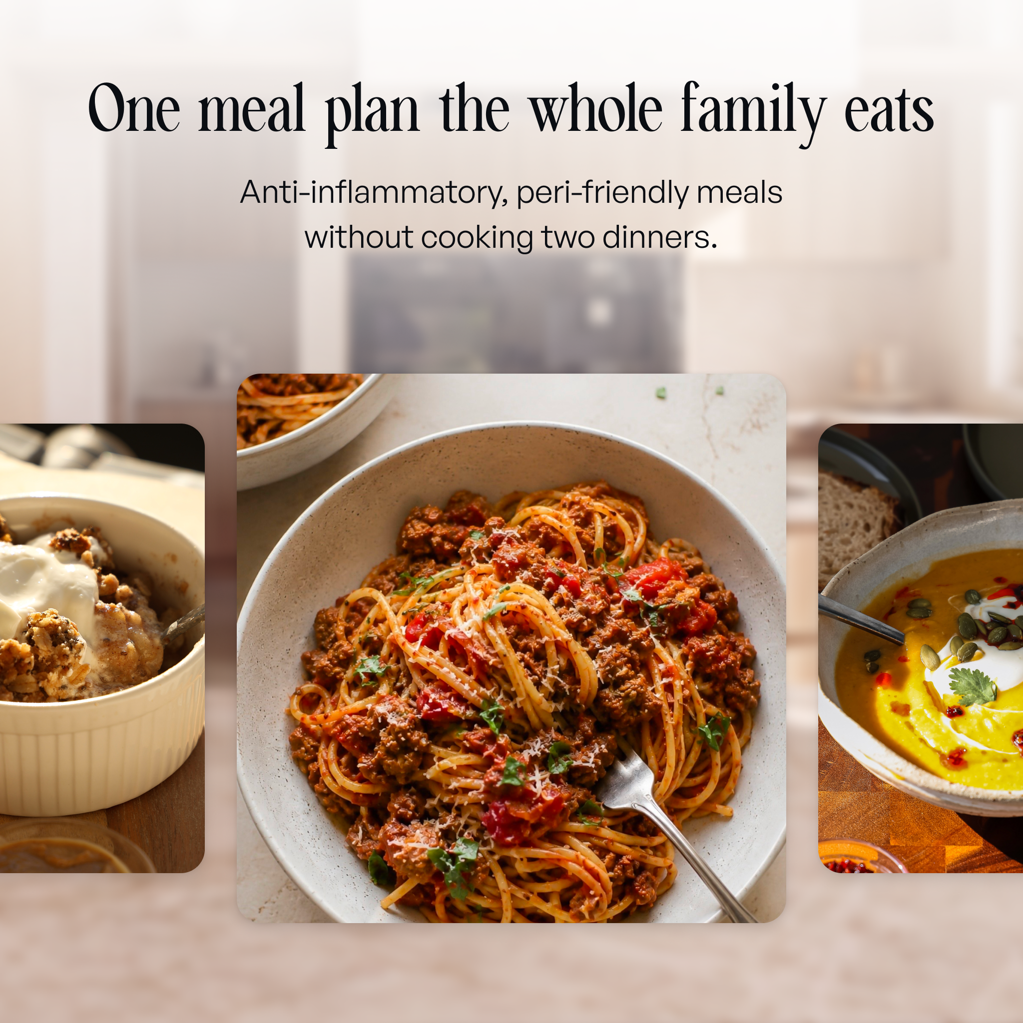 One meal plan the whole family eats