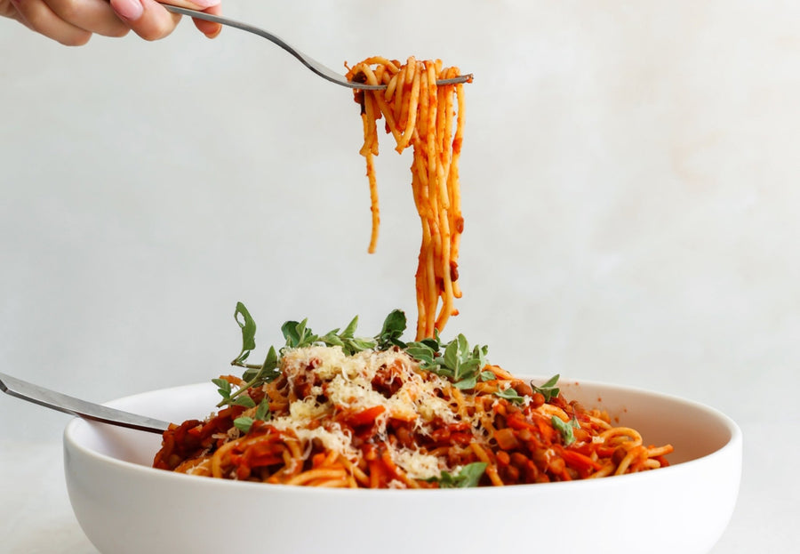 Lentil Spaghetti Bolognese