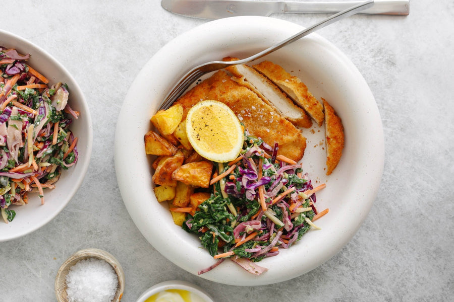 Chicken Schnitzel Salad